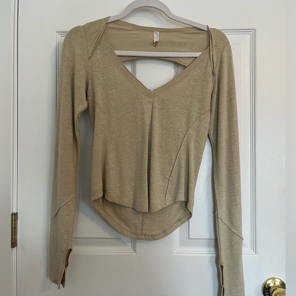 NWOT FP Movement Long Sleeve Fitted Tee Shirt